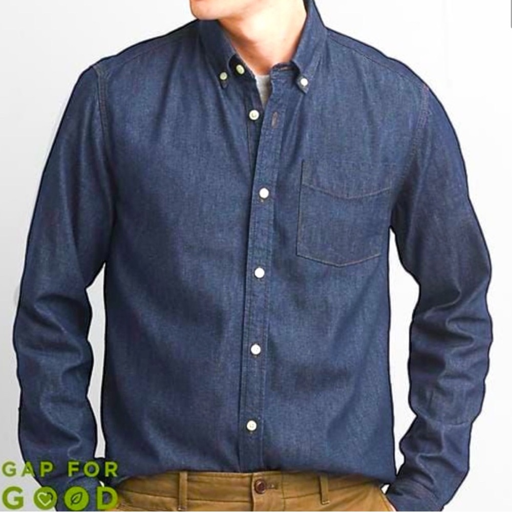 Gap Premium 1969 Men’s XL Denim Pocket Button Down Shirt